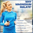 CanPrev Magnesium Malate, 120 Veg Caps, 120-Day Supply, 180mg Elemental Magnesium & 540mg Malic Acid, Vegan & Non-GMO, Supports Relaxation, Energy, Muscle Function, Bone Strength & Overall Well-Being 5