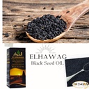 bonballoon El hawag Elhawag Blackseed Oil Kalam Alrosol Egyptian Cold Pressed Hawag Cumin Pure Natural Raw Egypt Herbs Hair Kosher Halal (4.22 oz / 125 ml) زيت كلام الرسل 3