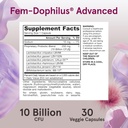 Jarrow Formulas Fem-Dophilus Advanced Probiotics 10 Billion CFU with 6 Science-Backed Strains, for Vaginal, Urinary Tract, Digestive, and Immune Support, 30 Veggie Capsules, Shelf-Stable, Pack of 12 6