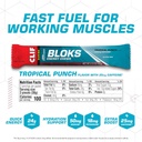 CLIF BLOKS - Tropical Punch Flavor with Caffeine - Energy Chews - Non-GMO - Plant Based - Fast Fuel for Cycling and Running - Quick Carbohydrates and Electrolytes - 2.12 oz. (18 Count) 3