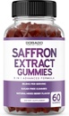 Supergreens Gummies (60 Count) - Superfood for Immunity Support for Adults and Saffron Supplements (60 Gummies) Sugar Free 5 in 1 Advanced Formula - Non GMO - Non GMO, Vegan Safe & USA Made 4