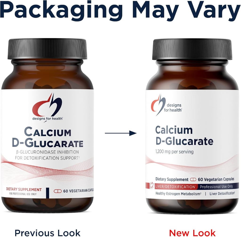 Designs for Health Calcium D-Glucarate - 1200mg CDG for Liver Support - Detoxification + Healthy Hormone Metabolism Support Supplement for Men + Women - Non-GMO, Soy-Free (60 Capsules) 5
