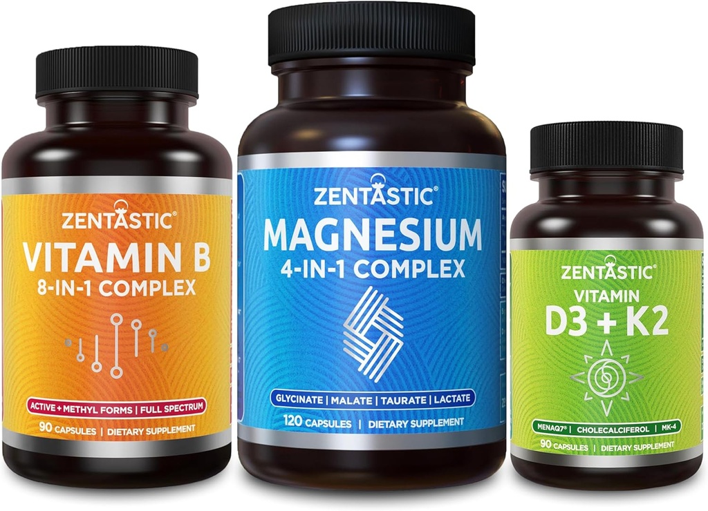 Magnesium & Vitamin D3 K2 Complex - Zentastic