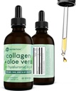 360 Nutrition Liquid Collagen + Aloe Drops | Natural Detox, Radiant Skin, Cleansing and Digestion Support | 60 Servings Per Container (Collagen + Aloe) 2