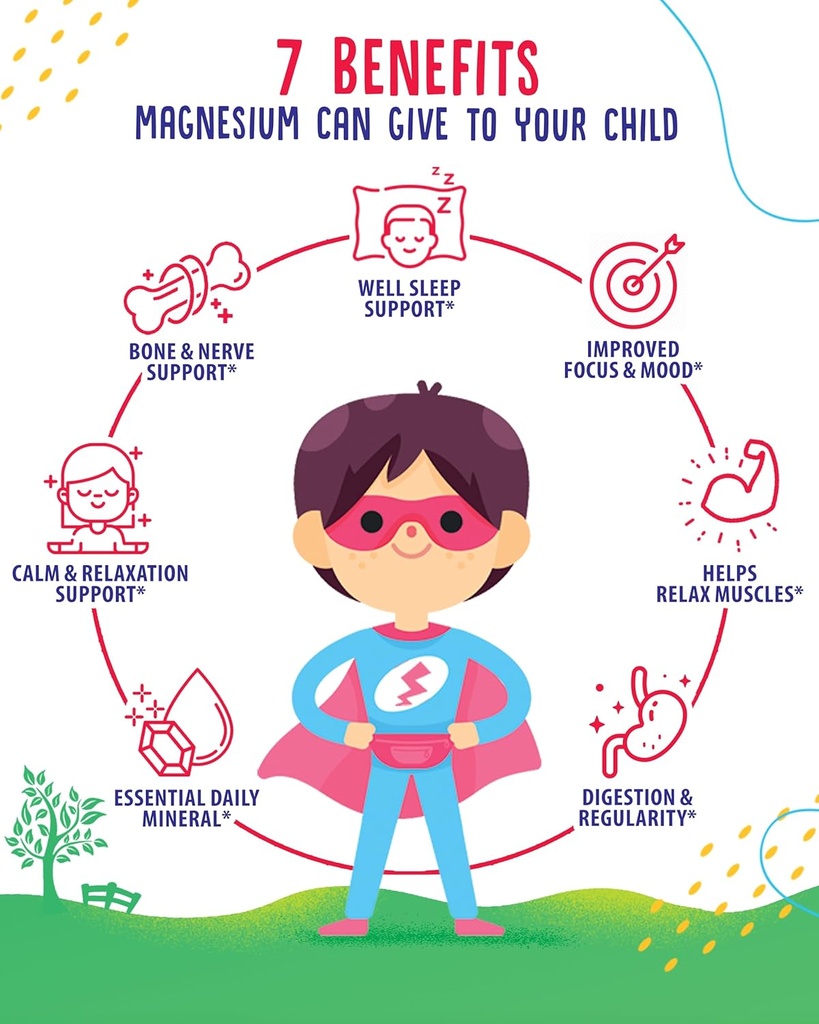 SUNNY SAM Magnesium Gummies for Kids & Magnesium Gummies for Adults - 500mg - Calm Magnesium Chews - Magnesium Citrate Chewable Supplement for Mood & Muscle Support 5