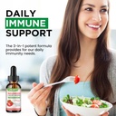 Selenium Liquid Drops - 200mcg Liquid Selenium Supplement with Vitamin B Complex & Zinc - Support for Immune System, Antioxidant & Heart Health, High Absorption - Strawberry Flavor, 2 Fl Oz 5