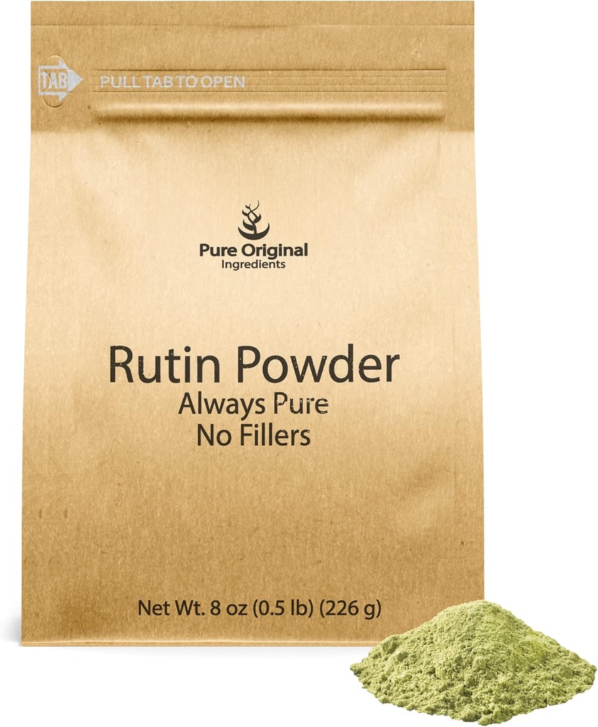 PURE ORIGINAL INGREDIENTS Rutin Powder (8 oz) Always Pure, No Additives Or Fillers, Lab Verified 2