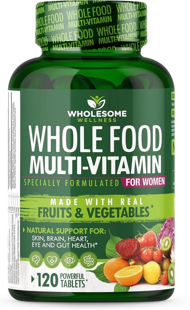 Wholesome Wellness Wholefood Multivitamins for Men + for Women Bundle 6