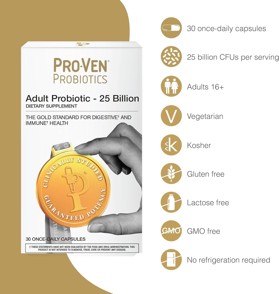 Ultimate Probiotic for Adults | 50 Billion CFU | Supports Digestion, Immunity & Healthy Weight | 30 Multi-Strain Probiotics Capsules | Vegetarian, Gluten-Free, Lactose-Free 3