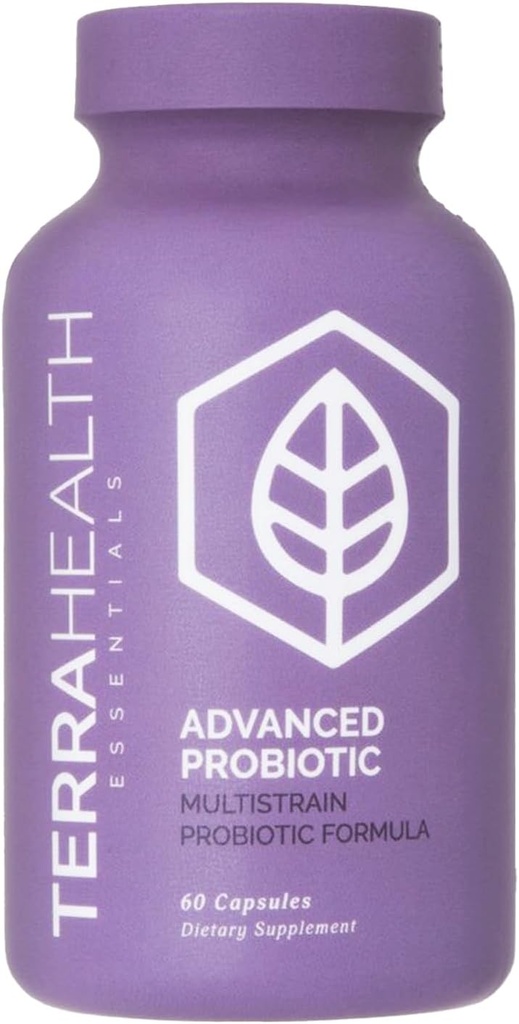Terra Health Essentials Advanced Probiotics | 50 Billion CFU | Reduce Bloating & Gas, Immune Support | 30-Day Supply (60 Capsules) 2
