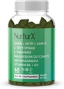 GABA + 5-HTP + SAM-e, L-Tryptophan, L-Theanine, Ashwagandha Gummies, All-in-One Natural Supplement, Made in USA, Vegan, 60 Gummies 2