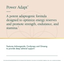 Natura Health Products Power Adapt Supplement - Deep Adrenal and Endocrine Support - Featuring Ashwagandha, Ginseng, Rhodiola Rosea Root Ext. and Cordyceps (60 Capsules) 3