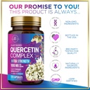 Quercetin Supplement 1000mg - Natural, Plant-Based Support for Immune, Cellular, Respiratory & Seasonal Changes - Extra Strength Quercetin Dihydrate from Sophora Japonica - 120 Veggie Capsules 5