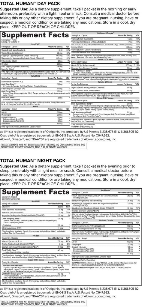 ONNIT Total Human + Alpha Brain 90ct + New Mood 60ct Stack 6