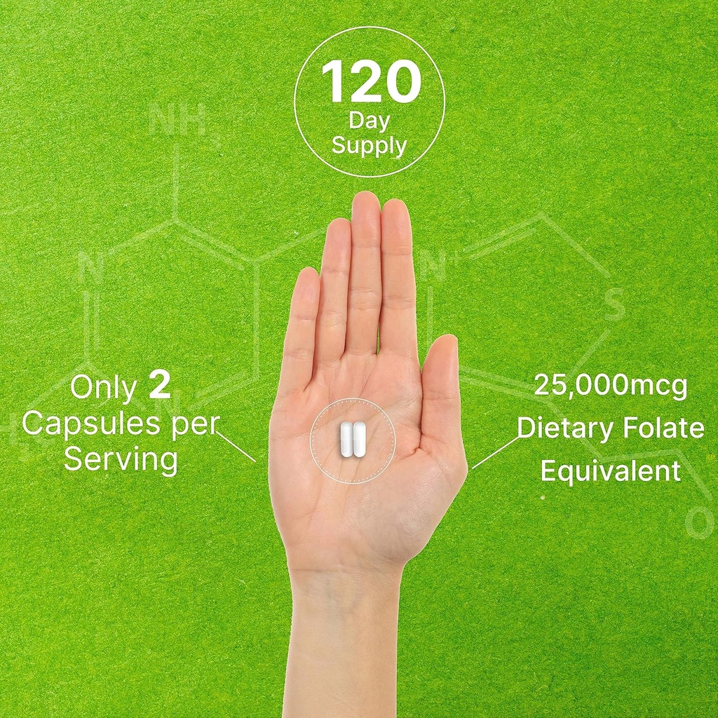 L-Methylfolate 15mg - Active Folic Acid Supplement