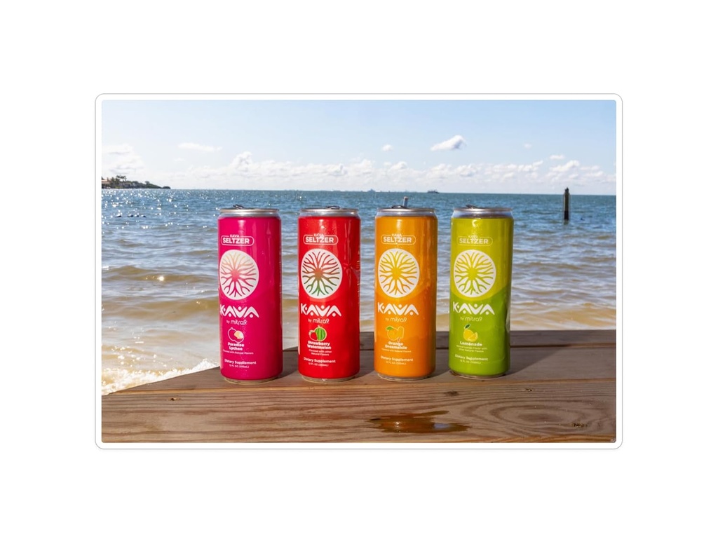 MITRA-9 Botanical Beverages - Kava Drink Flavor Variety Pack With Kava Root Extract - Mood Enhancer - Plant Based - Promotes Natural Calm & Clarity (12 Fl. Oz) (24) 6