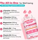 L Tyrosine Gummies, L-Tyrosine Supplement Gummies, L-Theanine Gummies with Vitamin B6 D3, Focus Gummies Support Brain, Memory, Energy, Mood for Adult & Kids, Strawberry Flavor, 60 Count 5