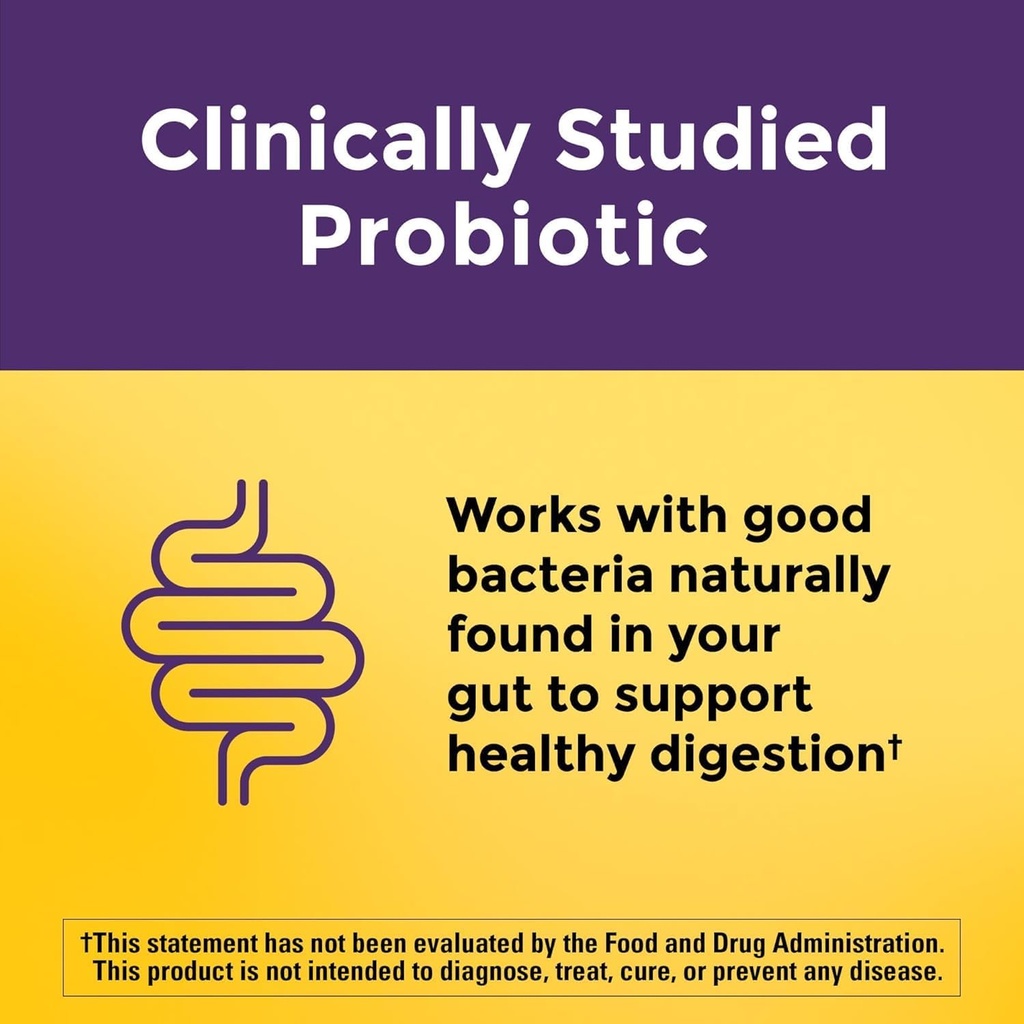 Nature Made Digestive Probiotics Ultra-Strength, Raspberry & Cherry, 42 Gummies (Pack of 2) 3