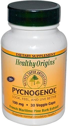 Healthy Origins Pycnogenol - 100 mg - 30 Vegetarian Capsules 2