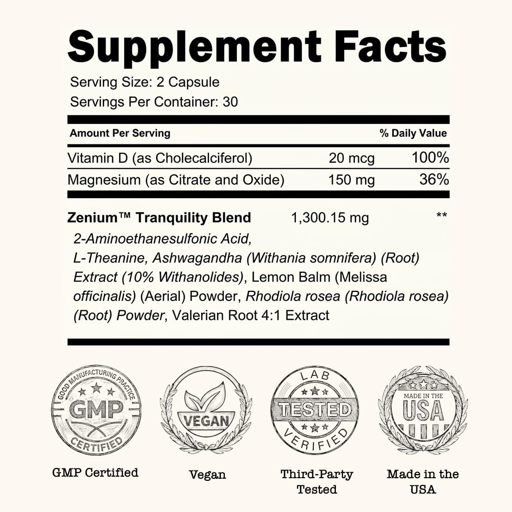 Zenium Supplement Zenium Stress Relief: Calm Focus & Mood Support