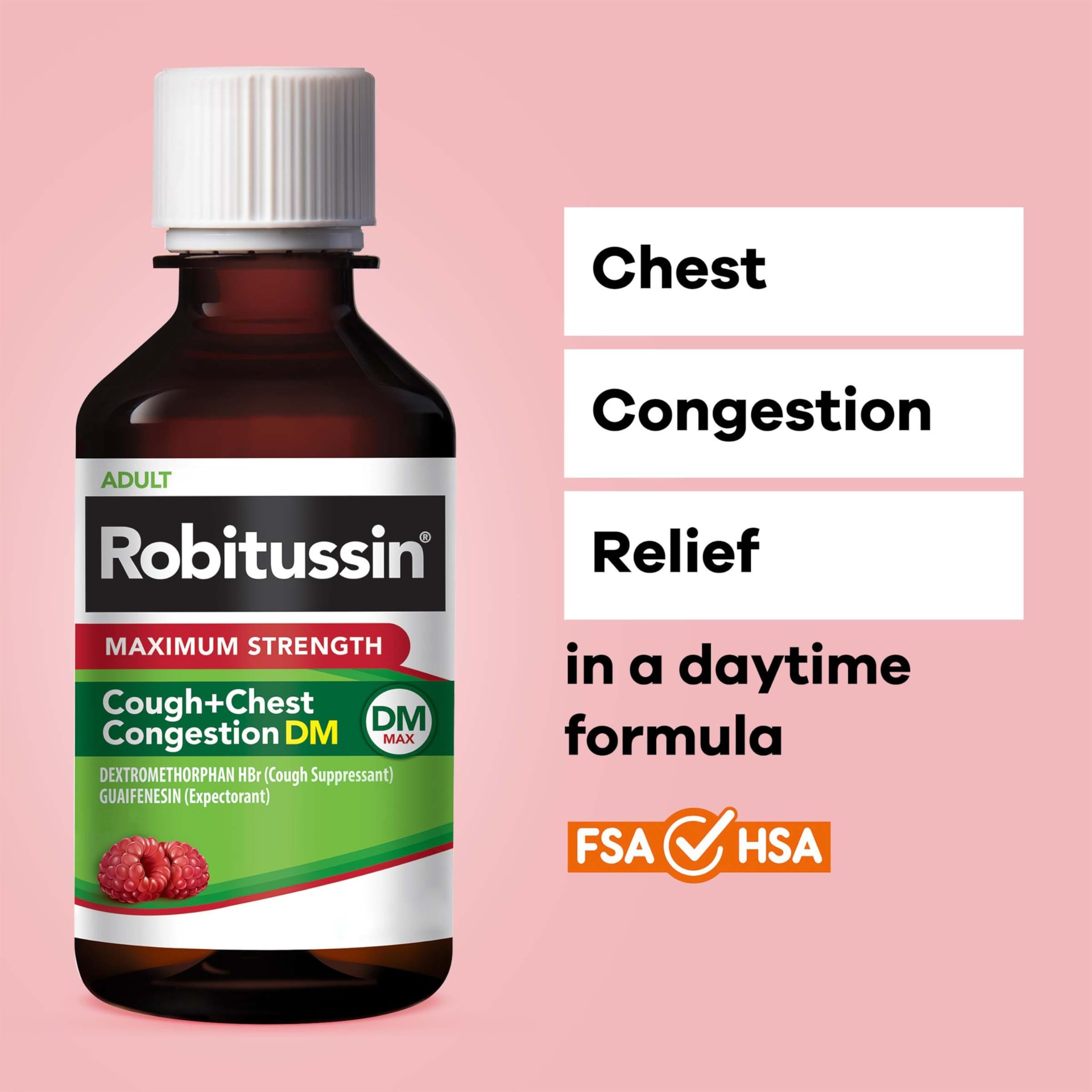 Robitussin DM Max - Cough & Chest Congestion Relief