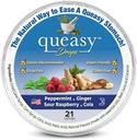 Three Lollies Queasy Drops - Ease Chemotherapy Nausea & Travel Sickness - Alleviates a Dry Mouth - Natural Ingredients - 21 ct