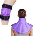 REVIX Knee Ice Pack for Injuries Reusable and Large Neck Shoulder Ice Pack Wrap for Upper Back Pain Relief