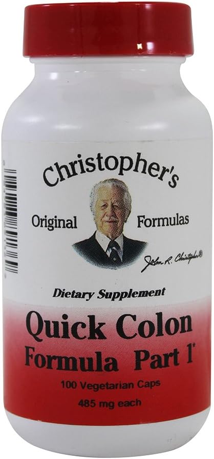 Dr. Christopher's Quick Colon Part 1 - 475 mg - 100 Vegetarian Capsules