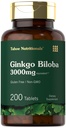 Carlyle Ginkgo Biloba | 200 Vegetarian Tablets | Extra Strength | Non-GMO, Gluten Freen Formula | by Tahoe Nutritionals