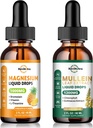 Liquid Magnesium Supplement & Mullein Drops for Lungs