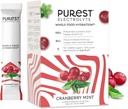 Know Brainer New! Purest Electrolyte Cranberry Mint Powder Packets – Whole Food Hydration - Organic Freeze-Dried Fruits and Solar Sea Salts for Ultimate Electrolyte Balance