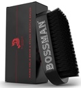 Bossman Beard Brush for Men - Hand Held Boar & Nylon Bristle Brush - Detangling Brush for Beard and Hair Care