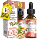 GuruNanda Liquid Ashwagandha with Bacopa (1 Fl Oz) - Natural Dietary Supplement- Liquid Extract Drops - for Men & Women- Vegan & Alcohol-Free - Aids in Immune, Focus & Relaxation Support