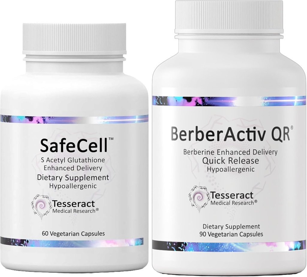 Master Antioxidant & Immune Support, S-Acetyl Glutathione Supplement for Neuro Health Support & Berberine Immune Support Supplement
