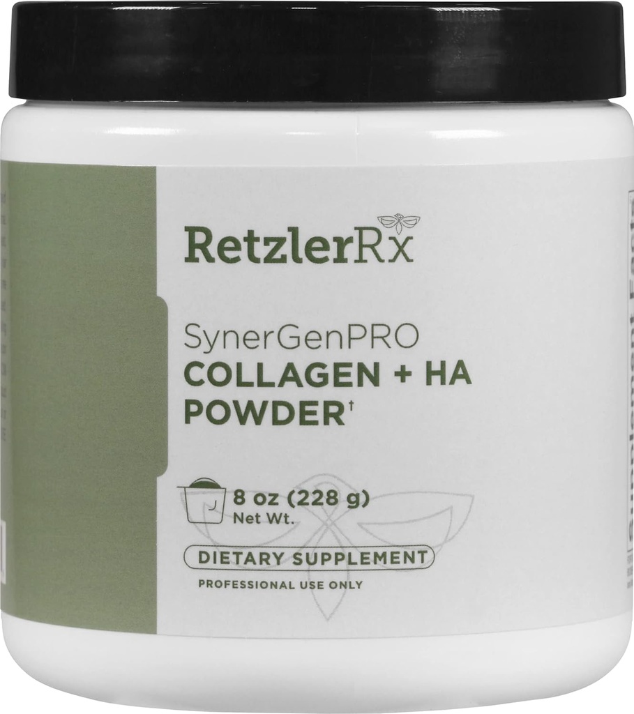 SynergyGenPro Collagen + HA Bulk Powder by Dr. RetzlerRx™ - Advanced Joint, Skin & Mobility Support with Fortigel®, Tendoactive®, Mobilee® & TRAACS® Magnesium Bisglycinate