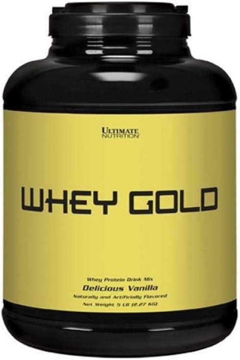 Ultimate Nutrition Whey Gold Protein Powder with 20 Grams of Protein, Whey Protein Isolate and Amino Acids for Muscle Development and Recovery, 67 Servings, Vanilla