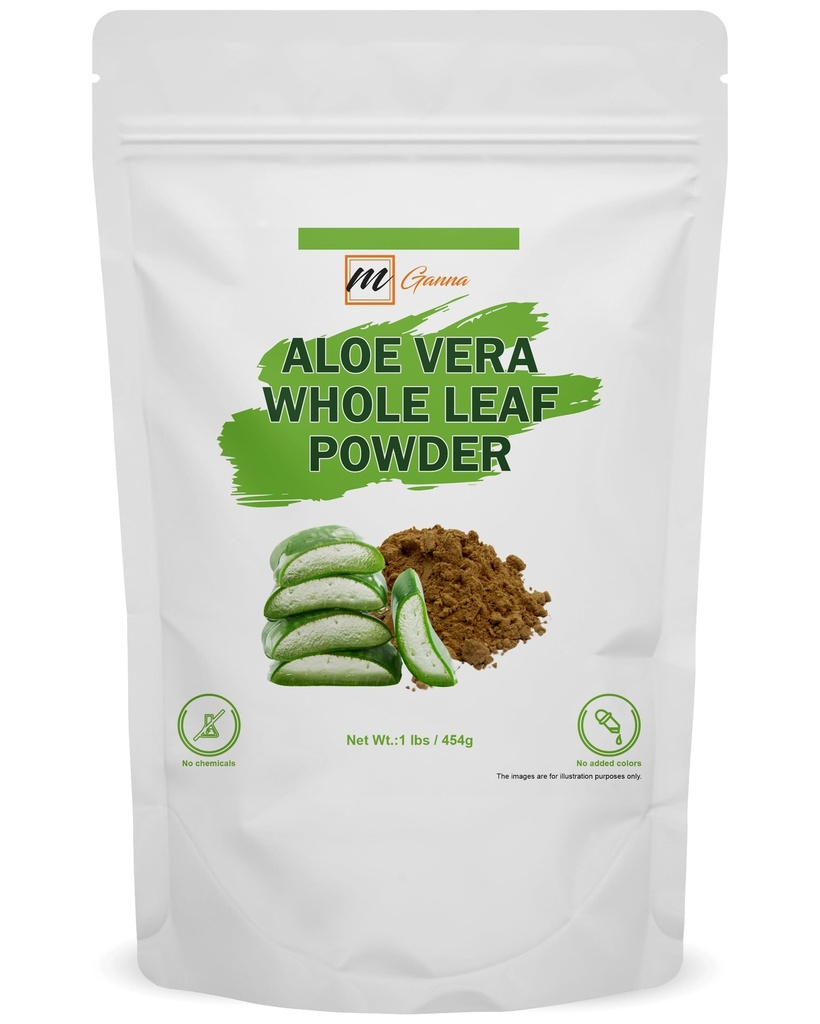 100% Natural Aloe Vera Leaf Powder Pure Aloe Barbadensis 1 LBS /454 Grams