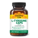 Country Life L-Tyrosine 500mg with Vitamin B6 Supplement - Certified Gluten-Free, Vegetarian, Kosher, Boosts Focus & Energy, Supports Brain Health, Enhances Mental Clarity, Non-GMO - 100 Capsules
