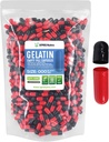 XPRS Nutra Size 000 Empty Capsules - 1000 Count Large Empty Gelatin Capsules - Pills for DIY Supplement Capsule Filling - Fillable Color Gel Caps Pills for Do-It-Yourself Supplements (Red/Black)