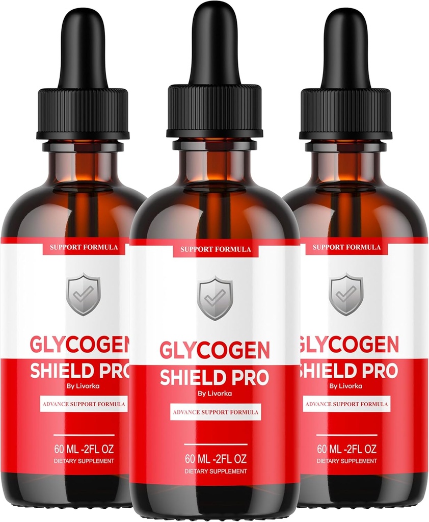 (3 Pack) Glycogen Shield Pro - Glycogen Shield Pro Drops, GlycogenShield Pro Drops, GlycogenShield Pro Support, Glycogen Shield Pro Support, Glycogen Shield Pro Supplement, 3 Bottles for 90 Days