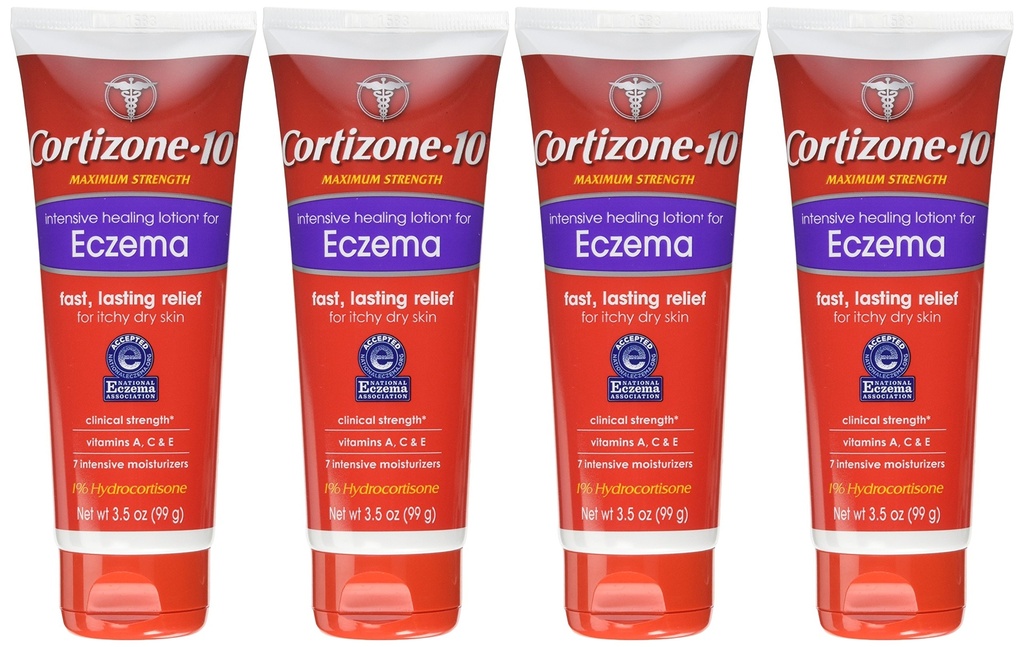 Cortizone 10 Intensive Healing Eczema Lotion 3.5 Oz (4 Pack)