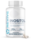 Revive MD Inositol Supplement for Men & Women - Mood Support, Hormonal Balance & Reproductive Health - Vegan-Friendly, Gluten-Free - 360 Vegetarian Capsules - 180 Servings