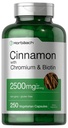 Horbäach Cinnamon with Chromium & Biotin | 250 Capsules | Herb Extract Supplement | Vegetarian, Non-GMO, Gluten Free Extract Supplement