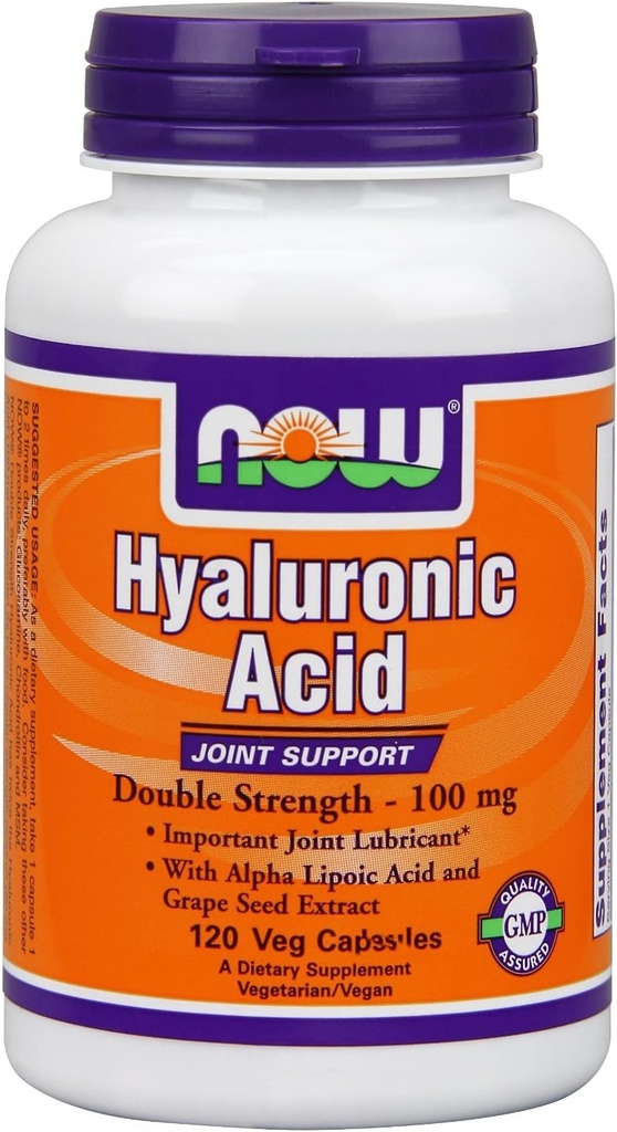 Hyaluronic Acid 2X Plus Veg Capsules, 100 mg - 120 ct (Pack of 2)