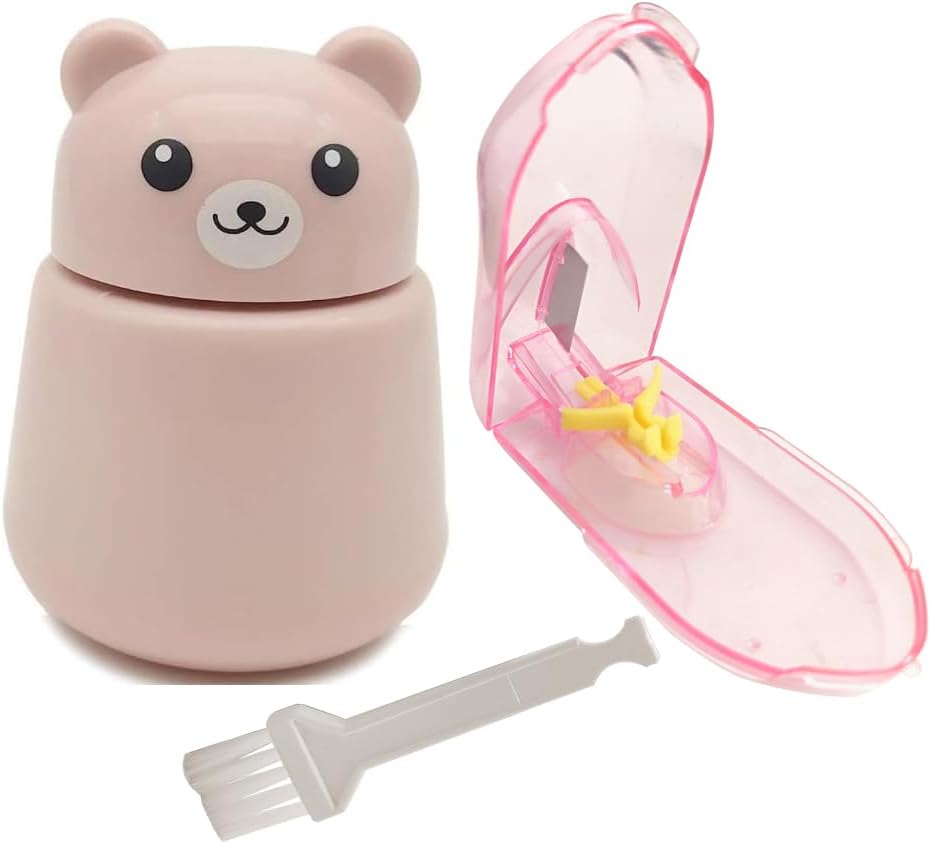 CoaGu Bear Pill Crusher & Splitter Kit - BPA-Free Combo for Pills/Tablets, FDA-Compliant Fine Powder, Nursing Home & Travel