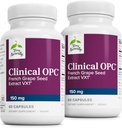 Terry Naturally Clinical OPC - Cardiovascular Health & Focus Support Supplement - Dietary Supplement with Grape Seed Extract & Sunflower Lecithin - Immune Support - 150 mg, 60 Softgels (Pack of 2)