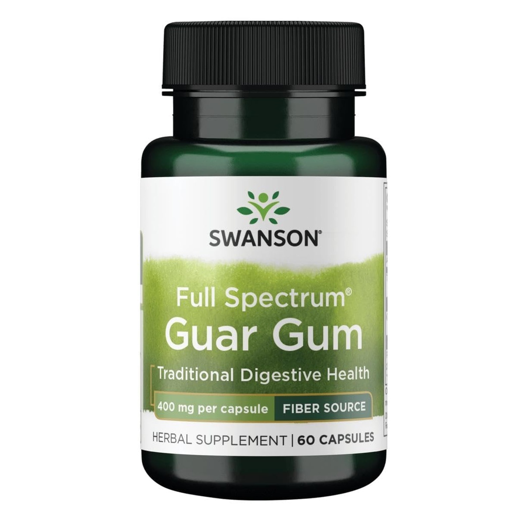 Swanson Full Spectrum Guar Gum 400 Milligrams 60 Capsules