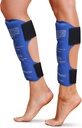 Shin Splint Ice Packs, HSA and FSA Eligible Reusable Hot and Cold Therapy Wrap | Leg or Calf Pain Relief | Advanced Soft Gel Technology | Freezable and Microwavable | Running Injuries & Recovery