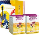Immune Booster Fizzy Drink Mix Herbal Supplement Made with Astragalus, Ginger, Jujube, Atractylodes, Passion Fruit, No Artificial, 10packs (2 Boxes)