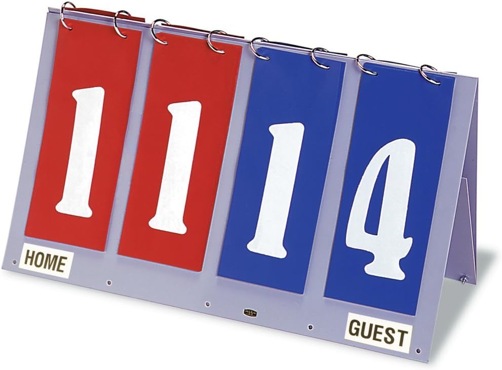 Tandem Sport 2 Digit Score Keeper - Score Flipper for Volleyball, Basketball, Baseball & Football - Tabletop Easy Flip Scoreboard
